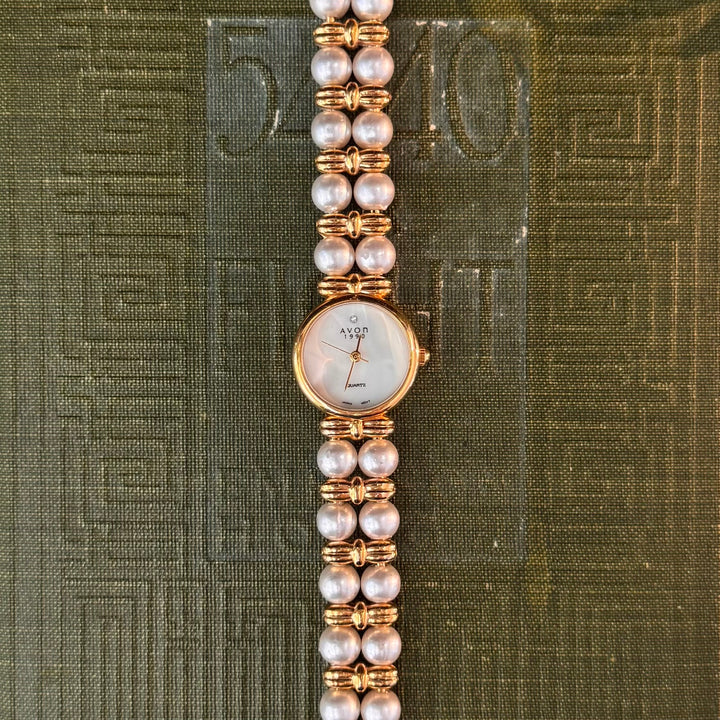 Gold Pearl Watch