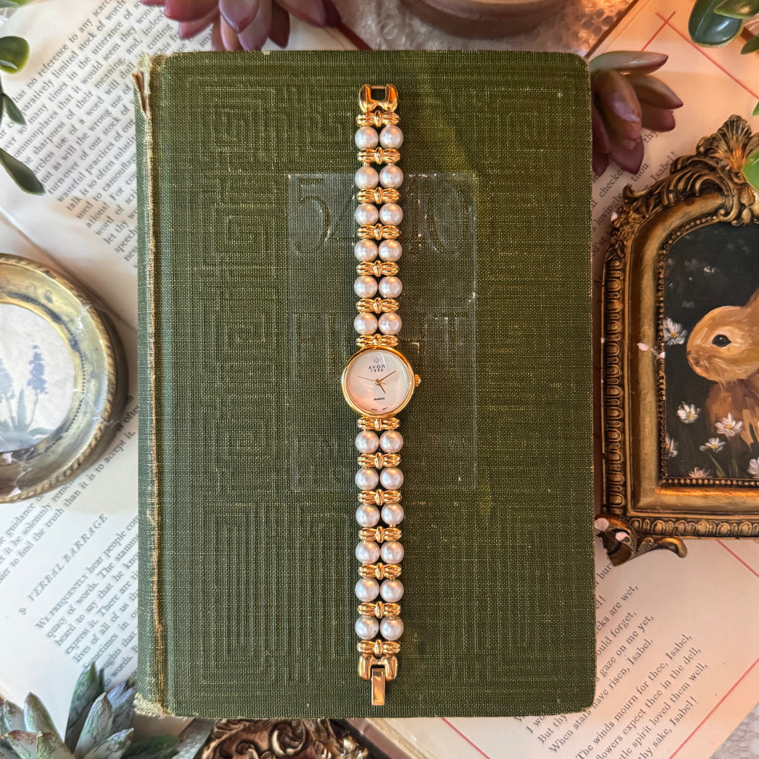 Gold Pearl Watch