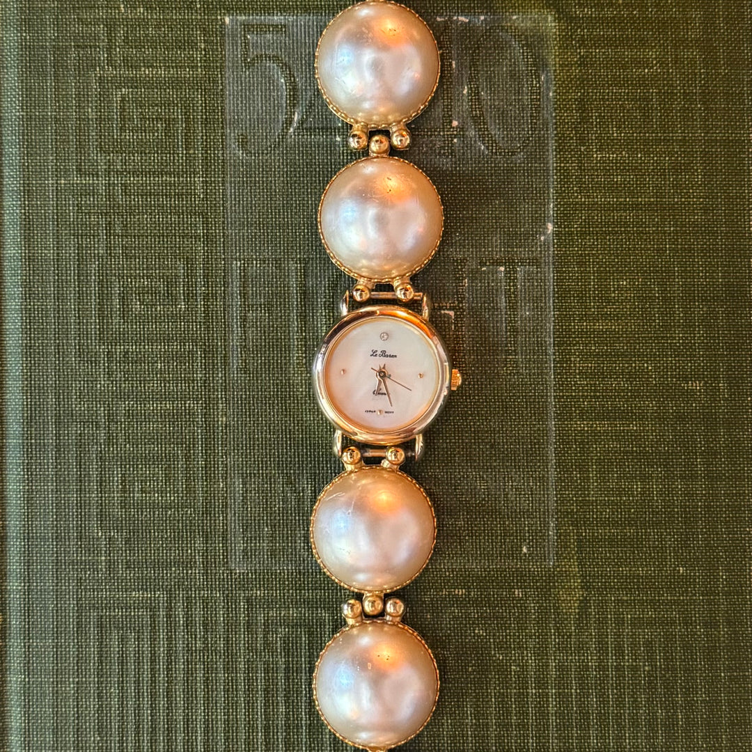 Gold Pearl Watch