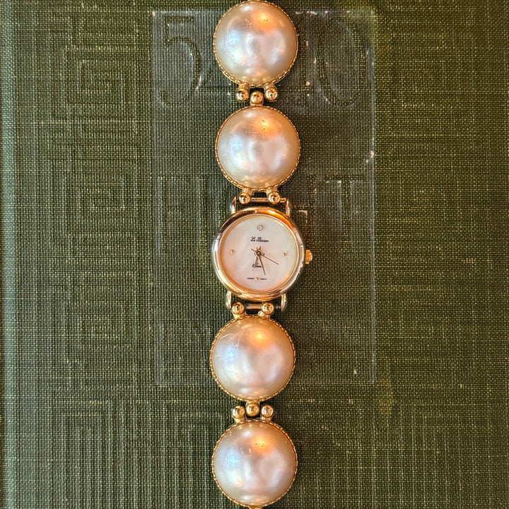 Gold Pearl Watch