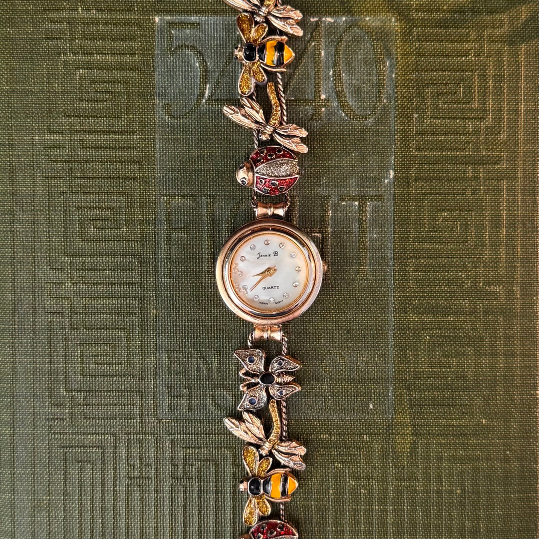 Gold Insect Charm Watch