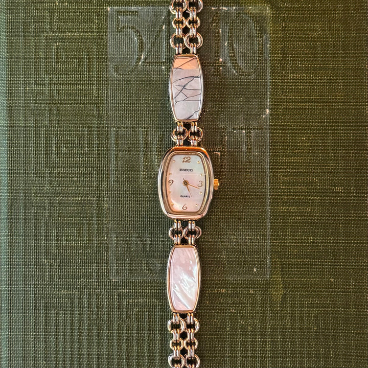 Gold Watch with Mother of Pearl Band