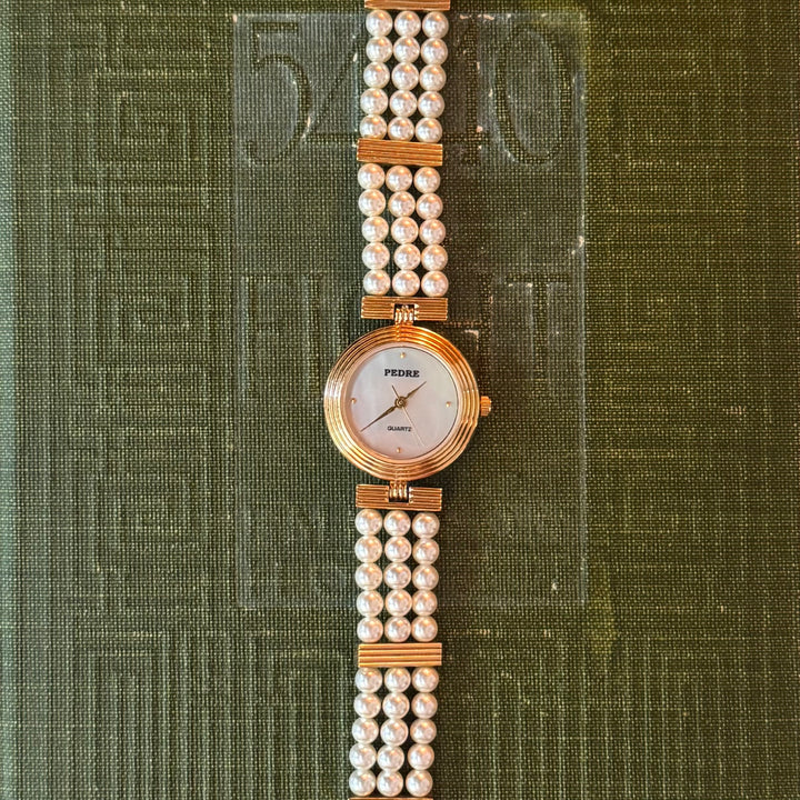 Gold Pearl Watch