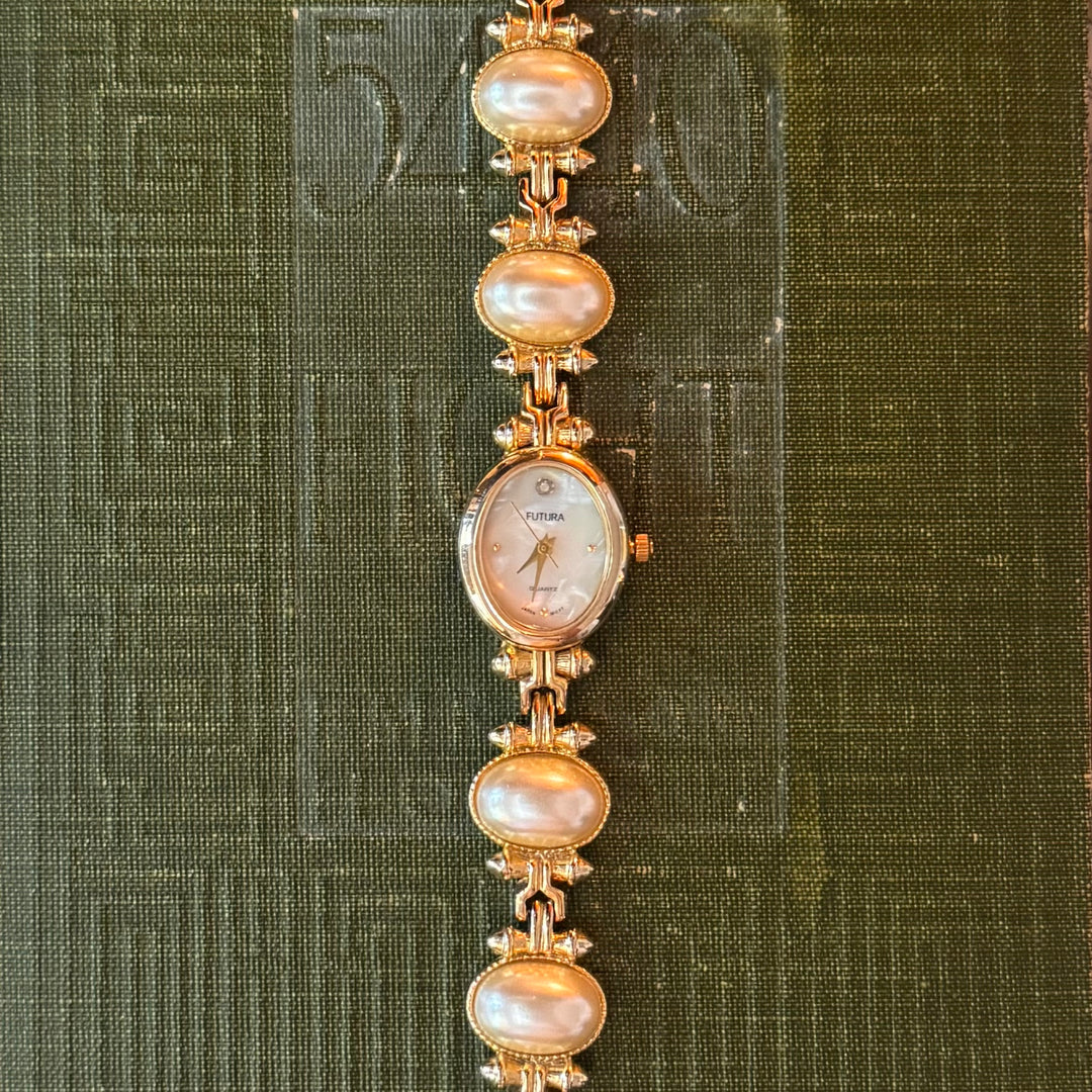 Gold Pearl Watch