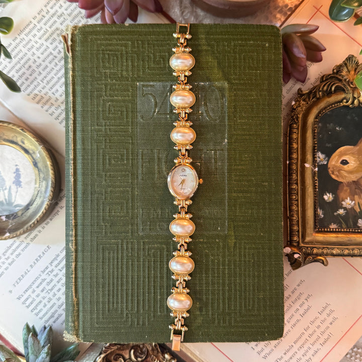 Gold Pearl Watch