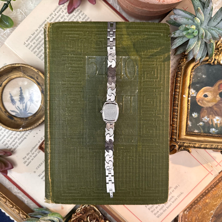 Silver Watch with Rhinestones