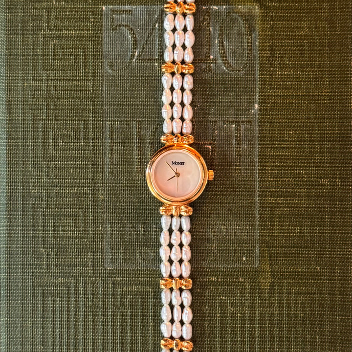 Gold Pearl Watch