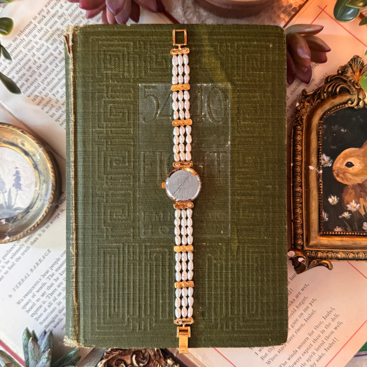 Gold Pearl Watch