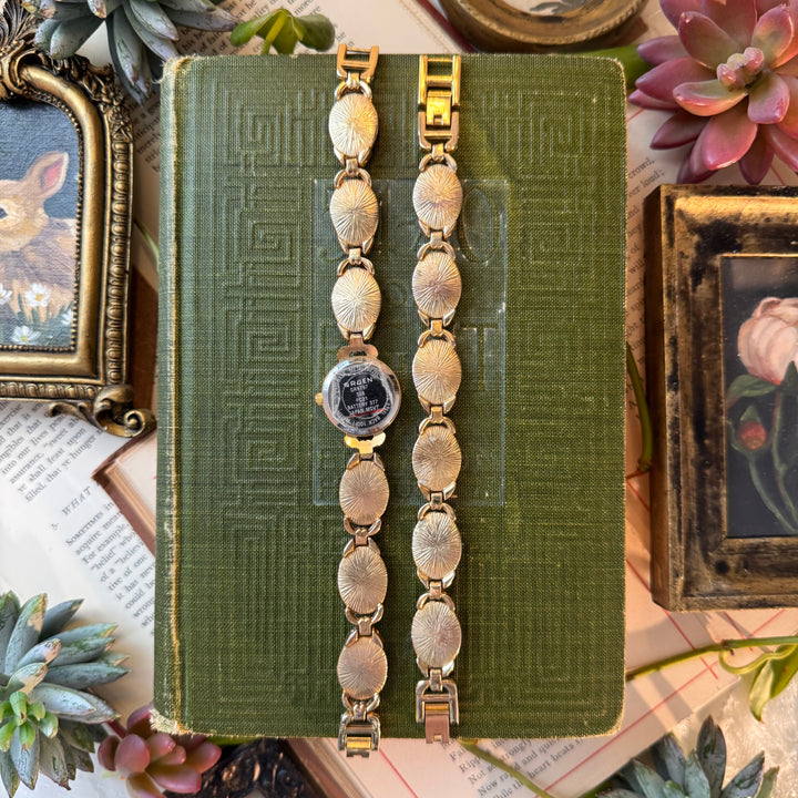 Gold Watch with Matching Bracelet