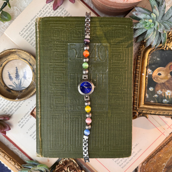 Silver Beaded Watch