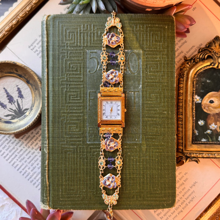 Repurposed Gold Kenneth Jay Lane & Kirks Folly Watch