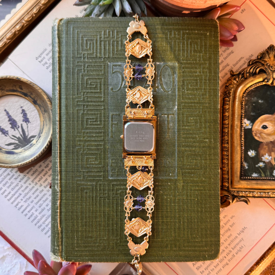 Repurposed Gold Kenneth Jay Lane & Kirks Folly Watch