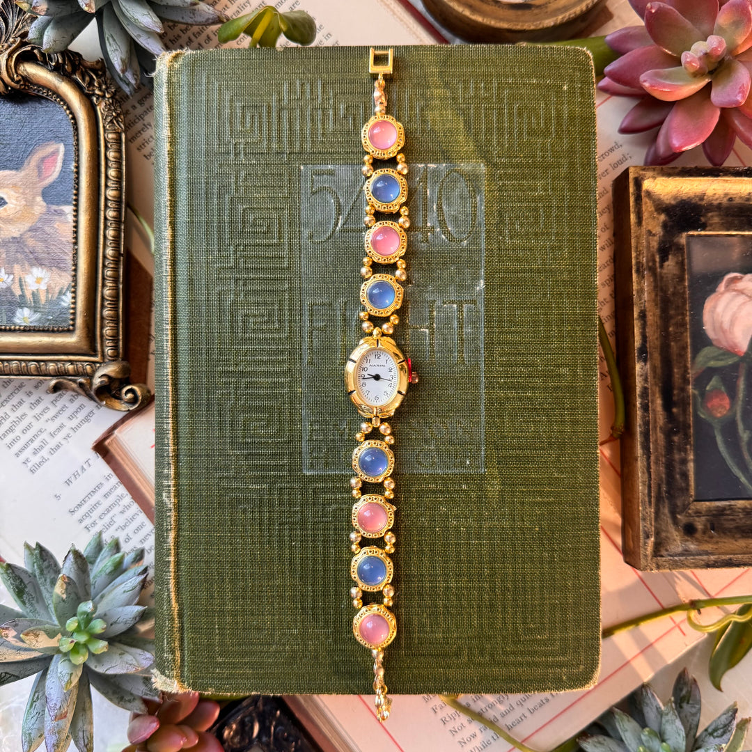 Gold Handmade Beaded Watch