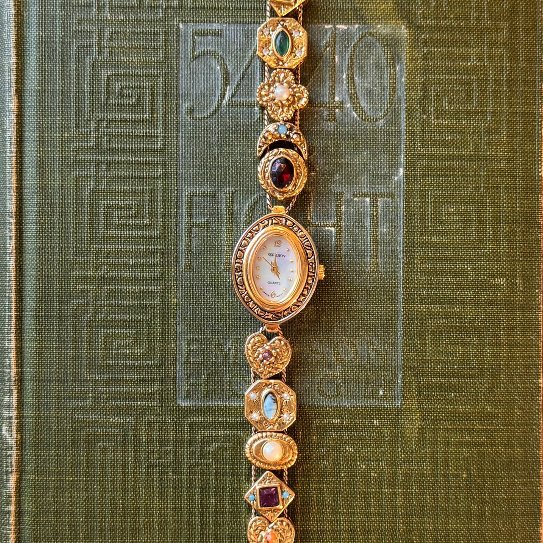 Repurposed Gold Charm Watch