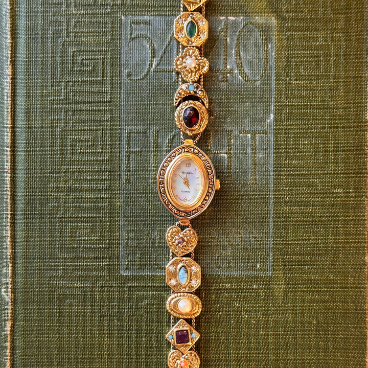 Repurposed Gold Charm Watch