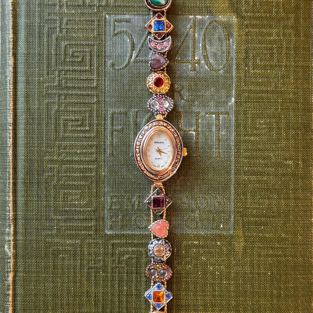 Repurposed Gold Charm Watch