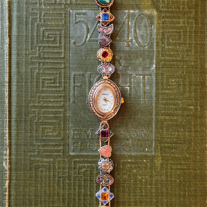 Repurposed Gold Charm Watch