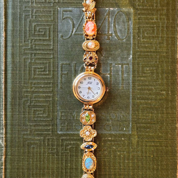 Repurposed Gold Charm Watch