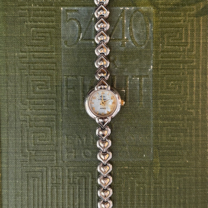 Two Tone Heart Watch