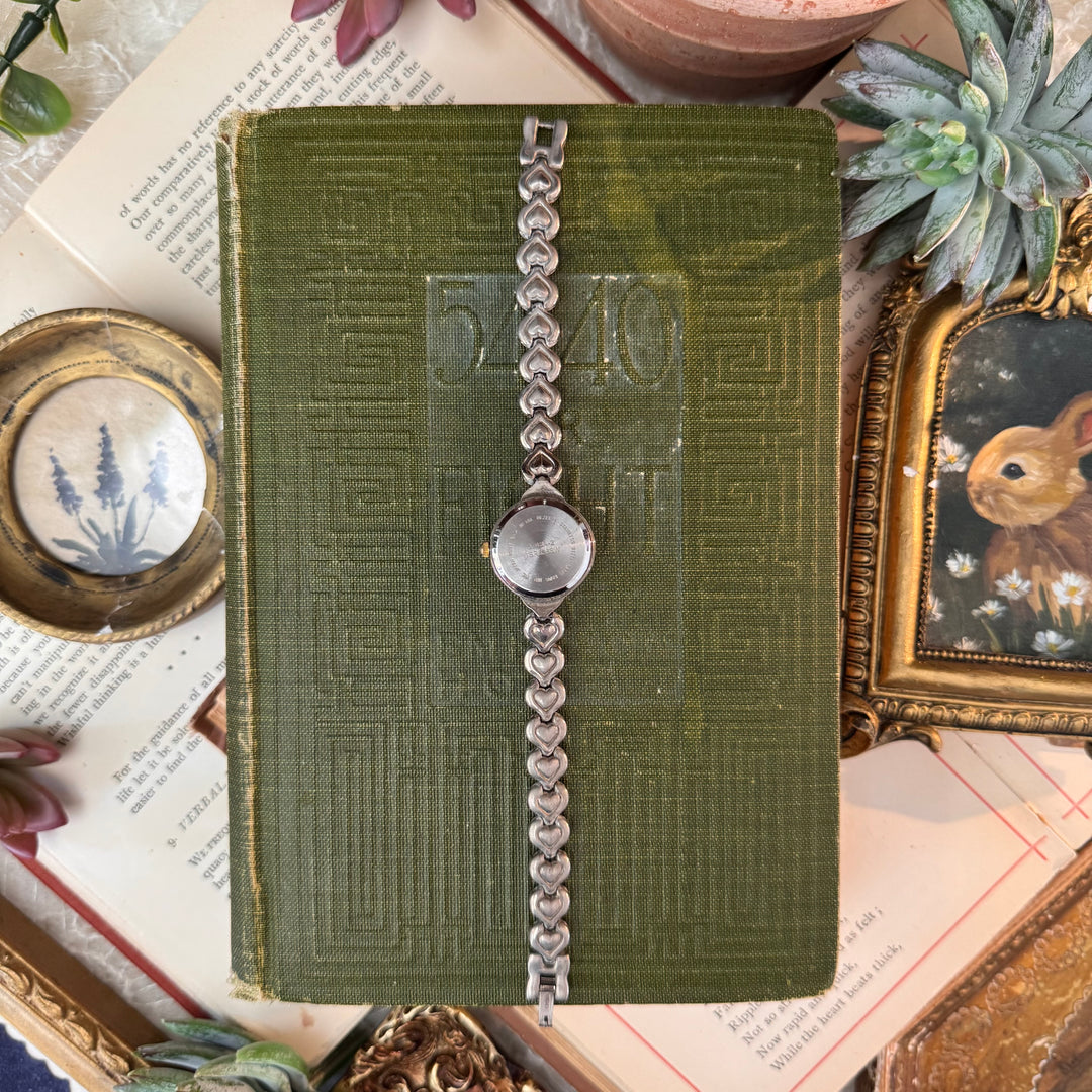 Two Tone Heart Watch