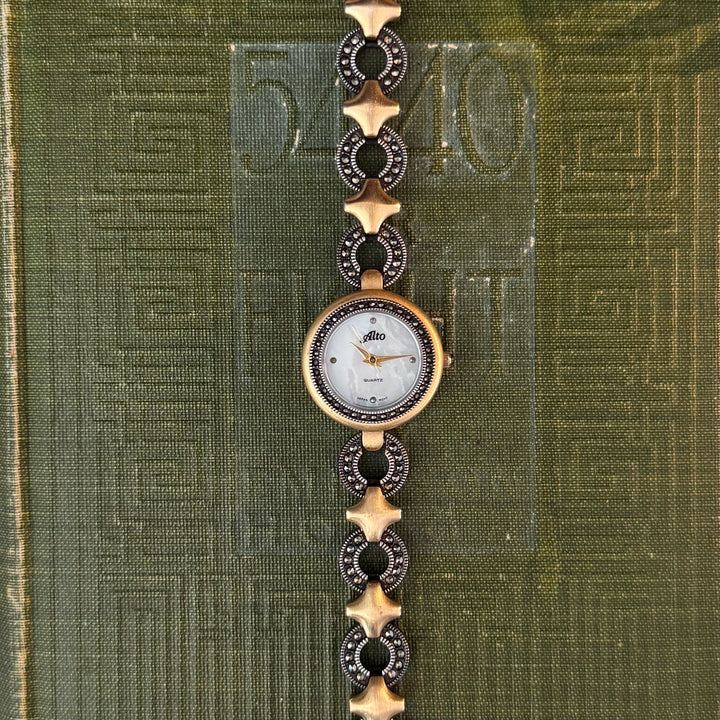 Two Tone Ornate Watch