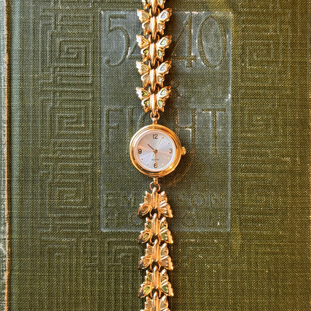 Gold Butterfly Watch