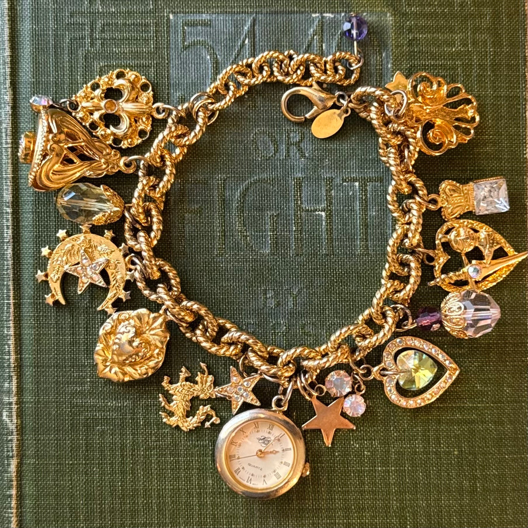 Gold Kirks Folly Charm Watch