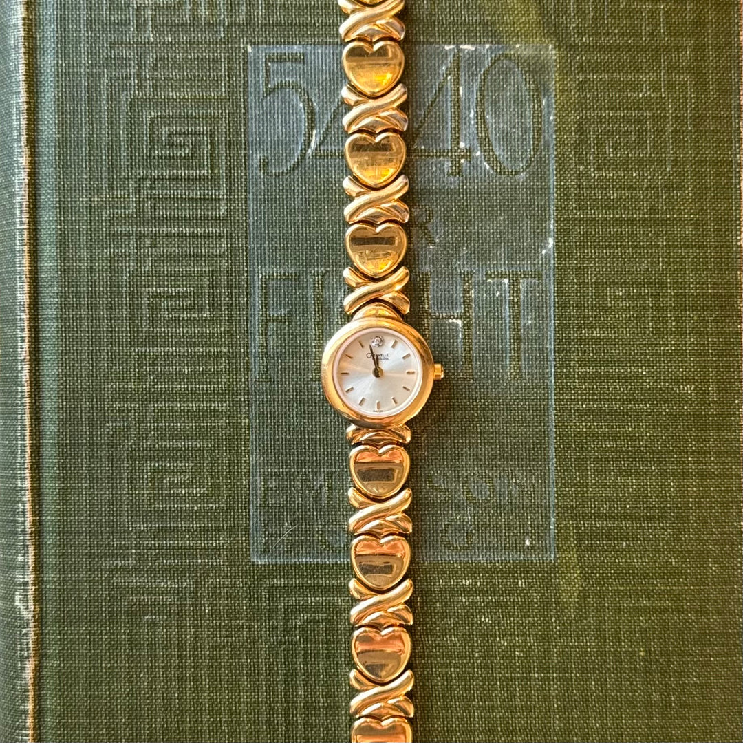 Gold Heart Watch
