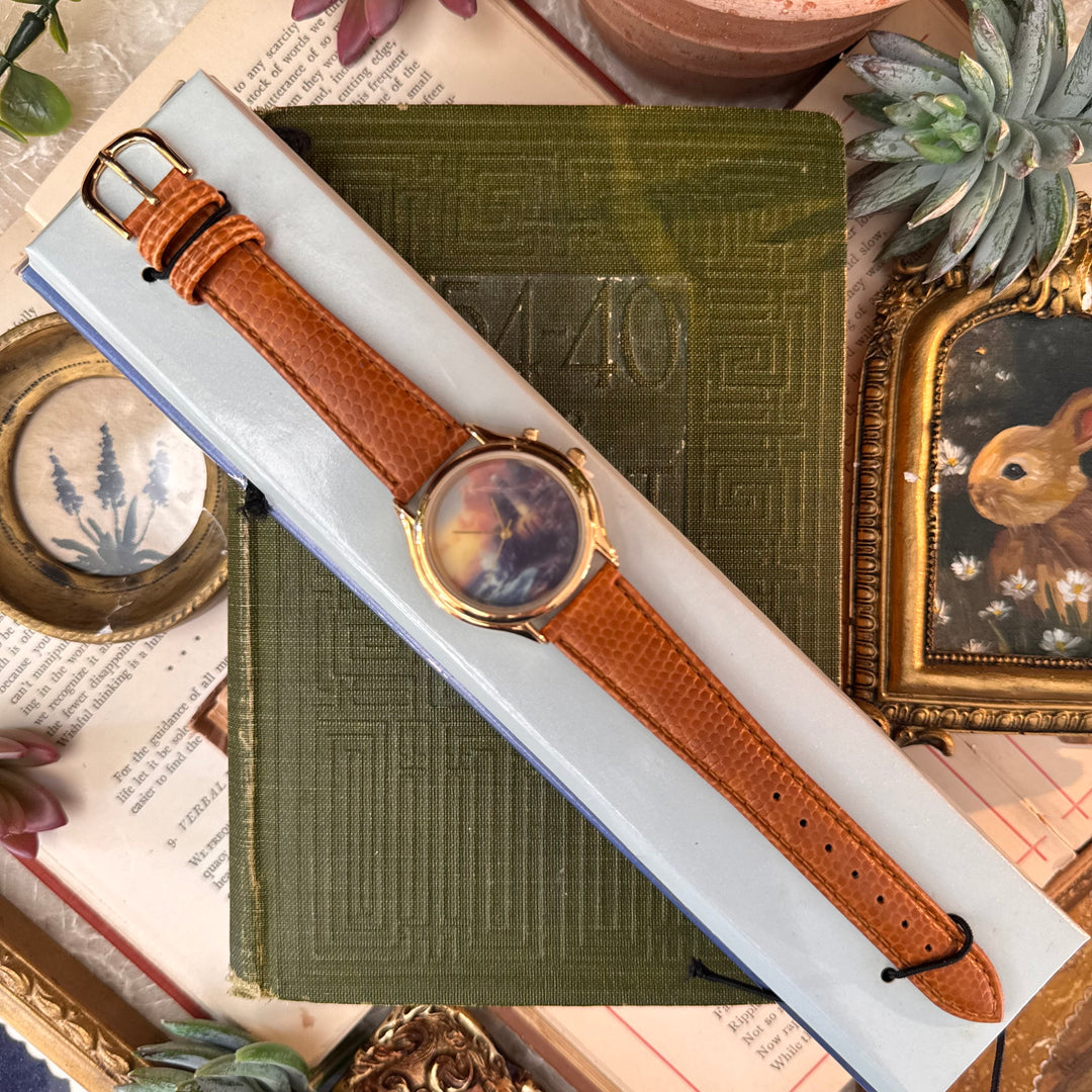 Gold Leather Watch