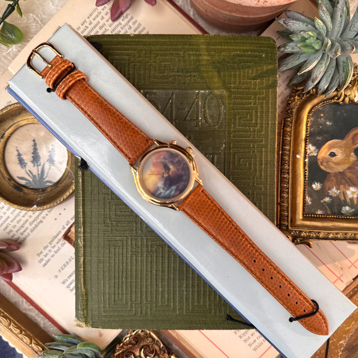 Gold Leather Watch