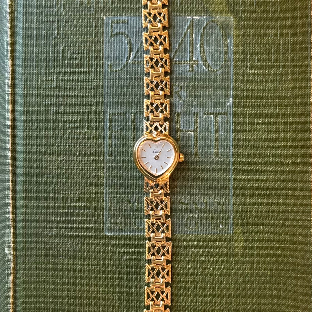 Gold Heart Watch