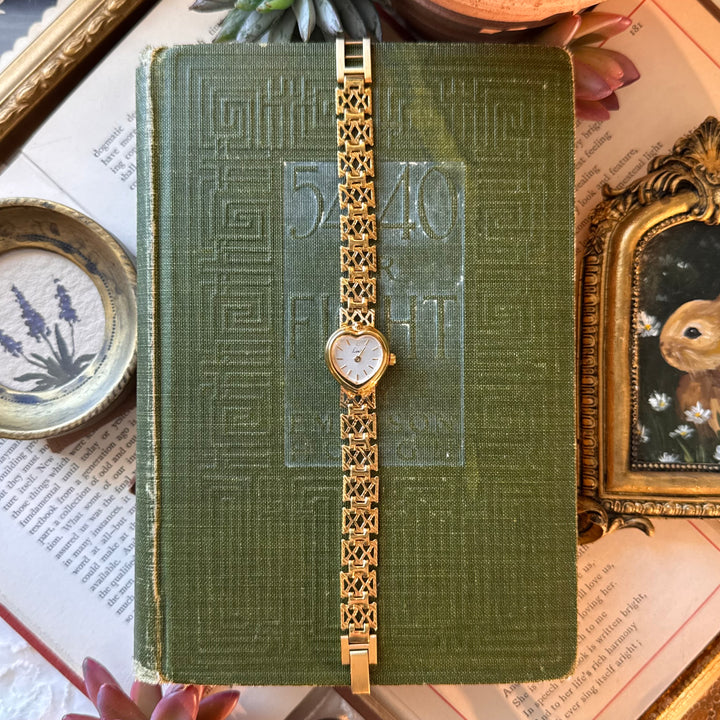 Gold Heart Watch