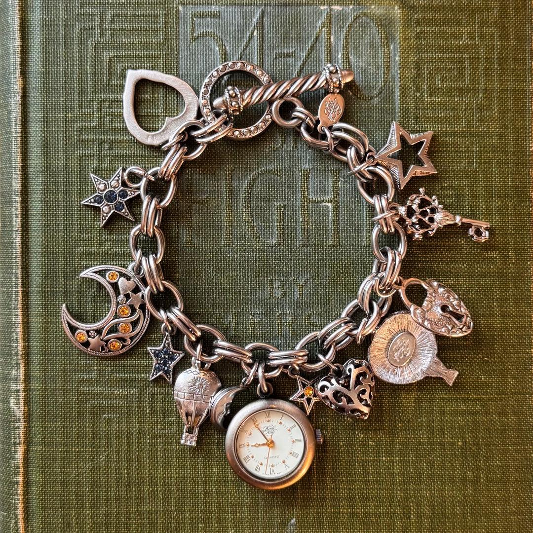 Silver Kirks Folly Charm Watch