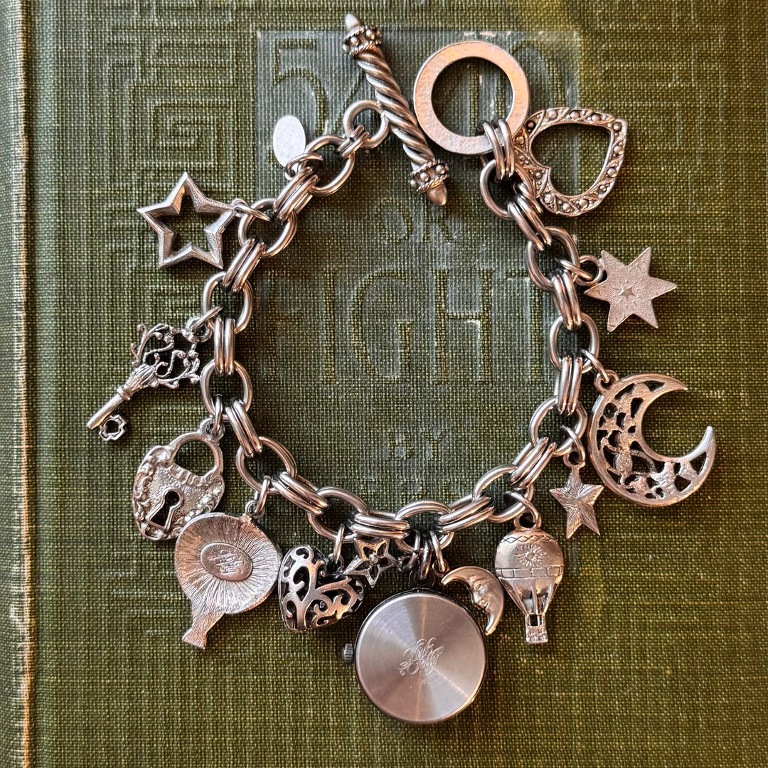 Silver Kirks Folly Charm Watch