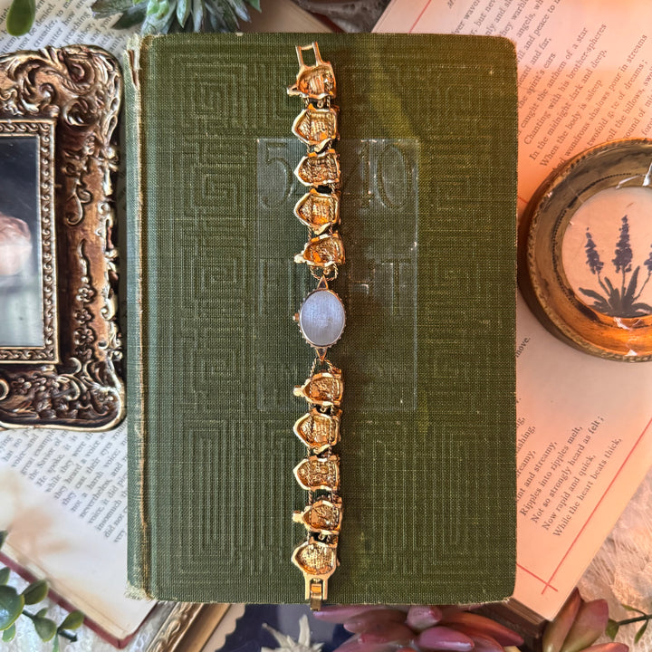 Repurposed Two Tone Bird House Charm Watch
