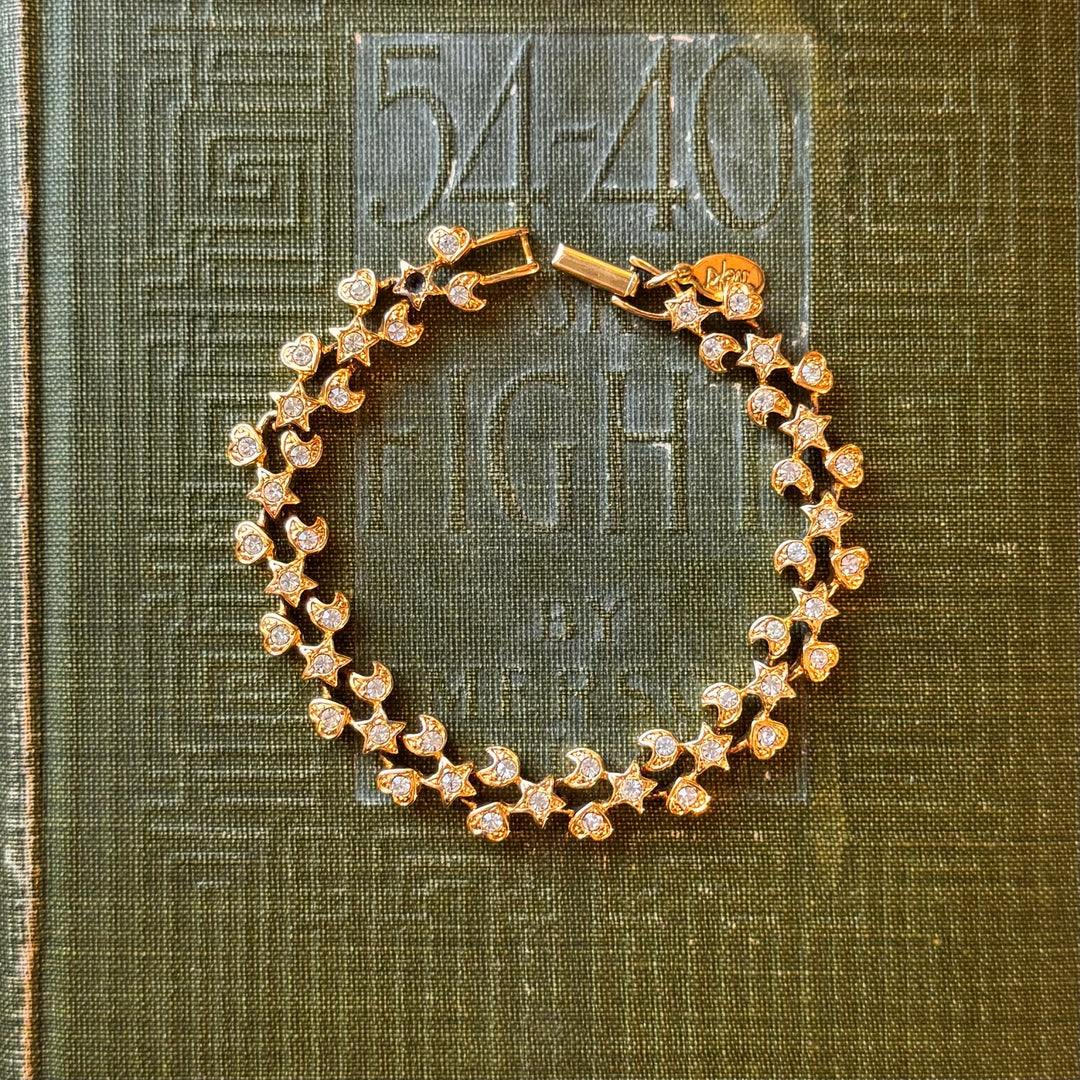 Rare Gold Joan Rivers Celestial Bracelet