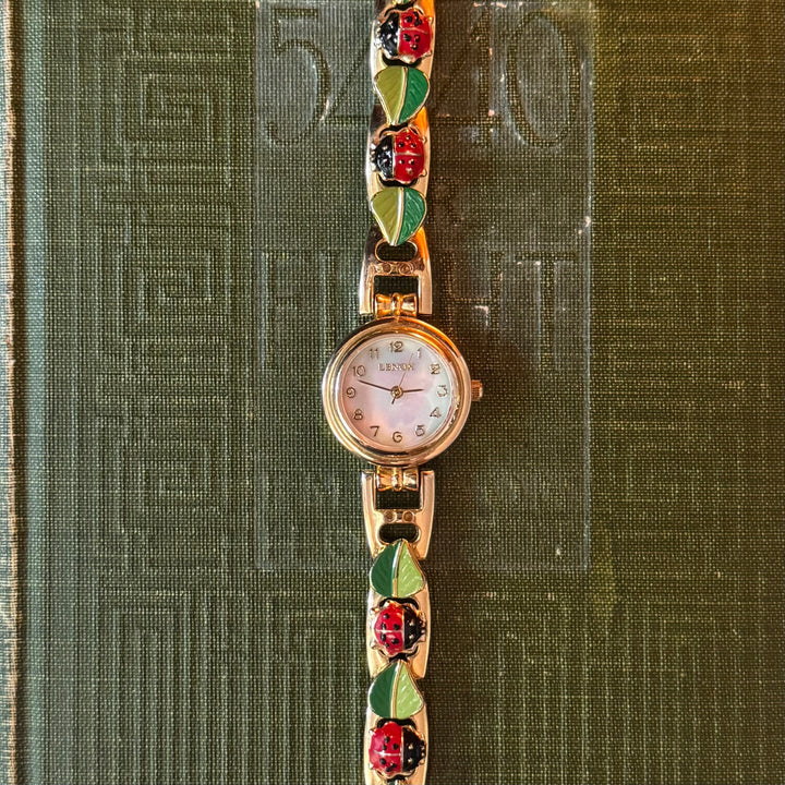 Rare Gold Lady Bug Watch