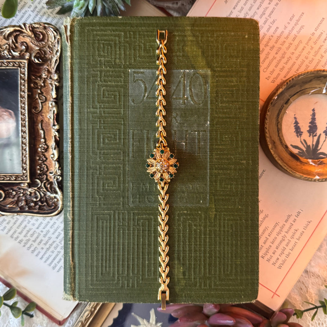 Gold Sunflower Peekaboo Watch
