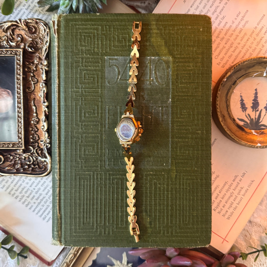 Gold Sunflower Peekaboo Watch
