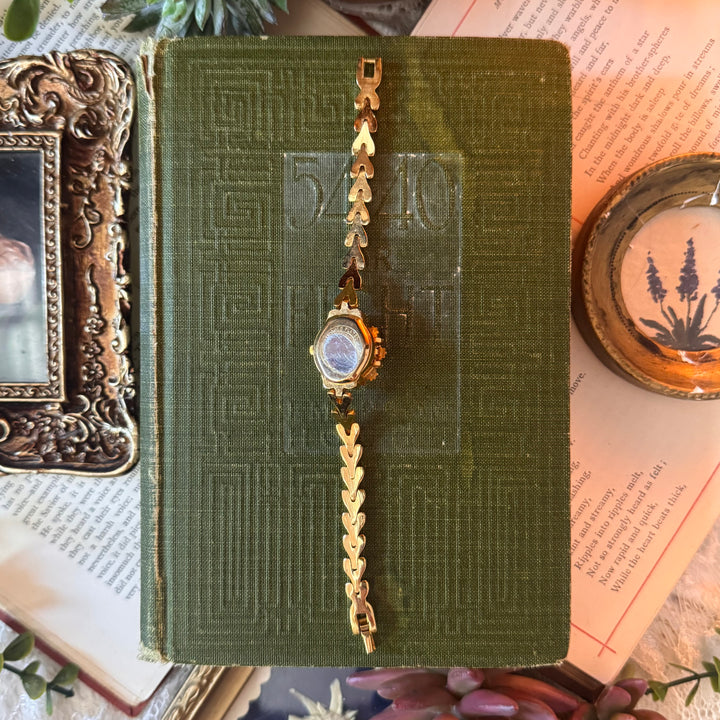 Gold Sunflower Peekaboo Watch