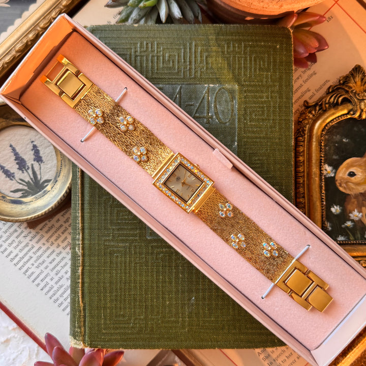 Gold Kirks Folly Flower Watch