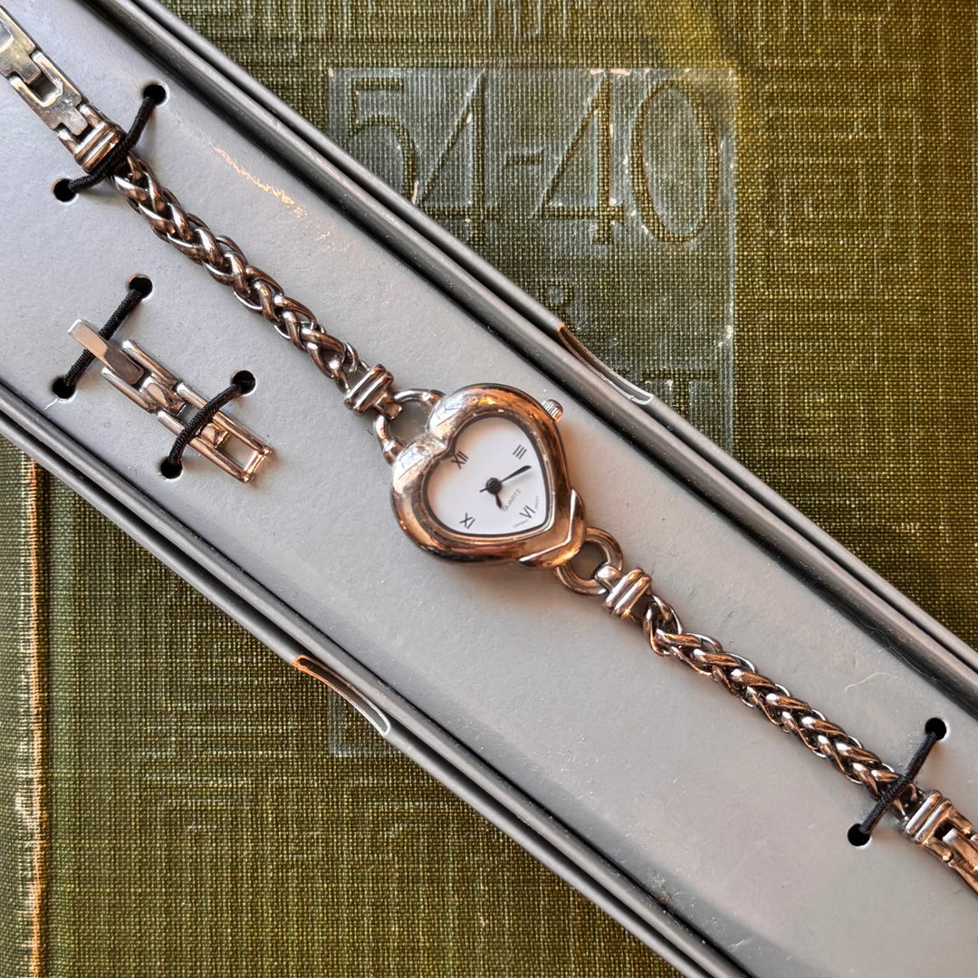 Silver Heart Watch