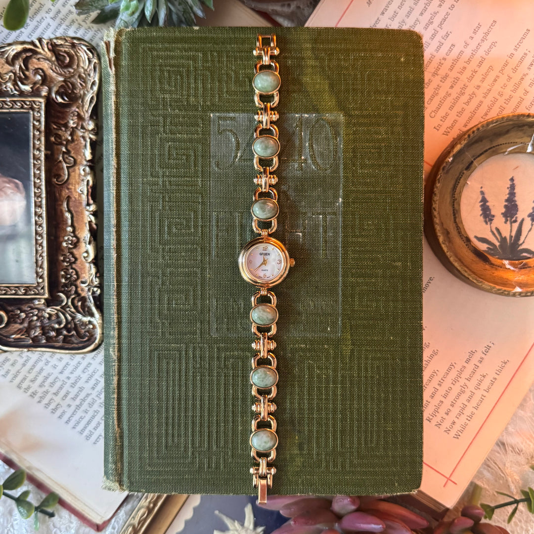 Gold Jade Watch