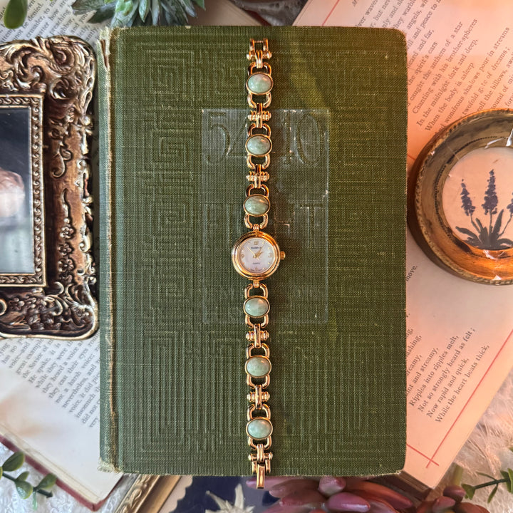 Gold Jade Watch