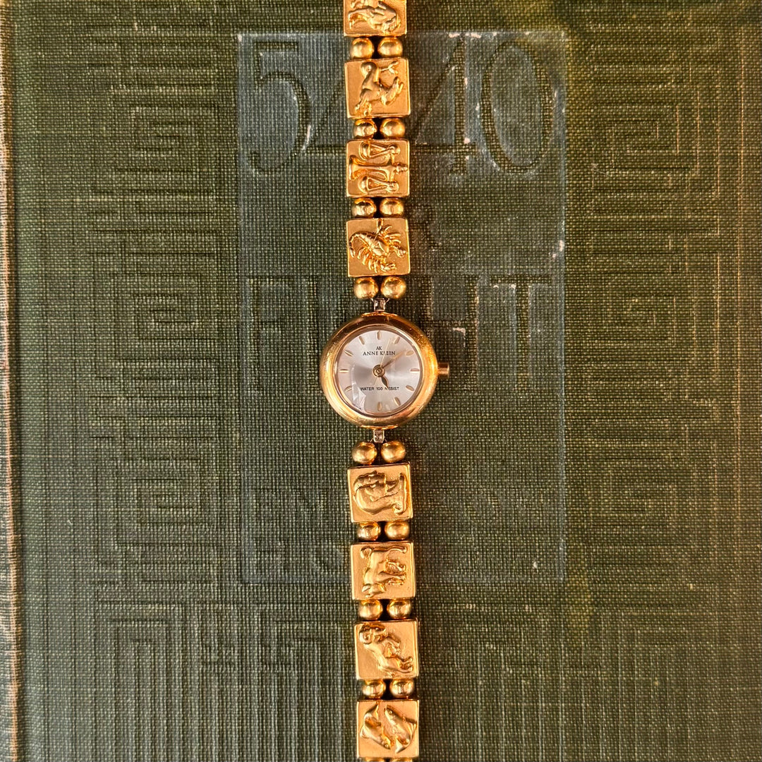 Gold Zodiac Sign Charm Watch
