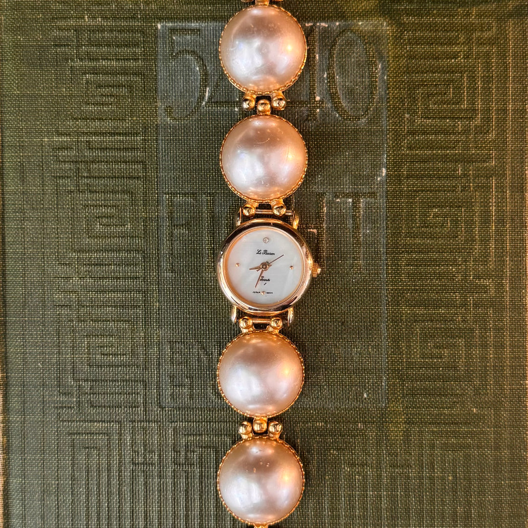 Gold Pearl Watch