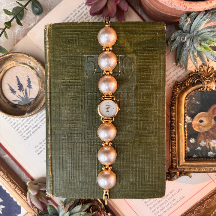 Gold Pearl Watch