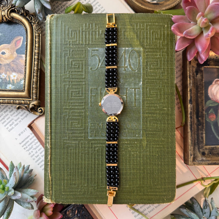 Gold Beaded Watch