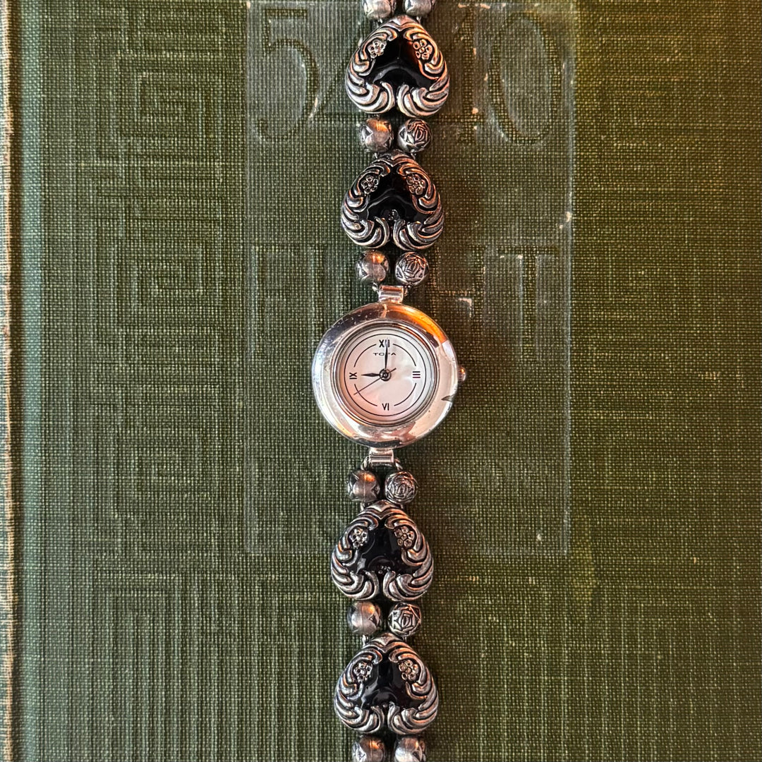 Silver Heart Charm Watch