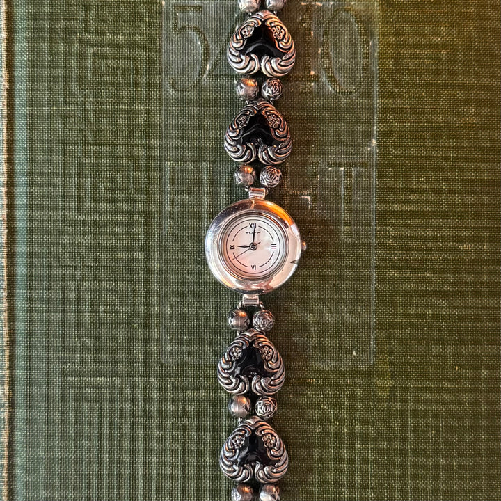 Silver Heart Charm Watch